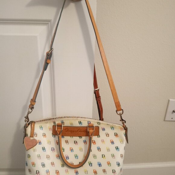 Dooney Bourke Florentine Vaccetta Monogram Satchel - Picture 2 of 5